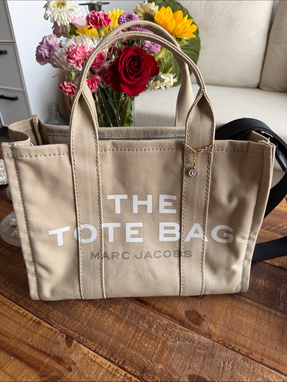Marc Jacobs Beige Canvas Tote